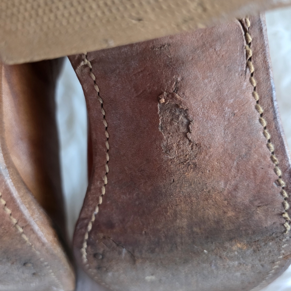 Vintage Stitching Horse Campus Boots Size 8 1/2D - Picture 8 of 16